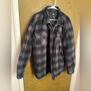 Dickies Black and Gray Checkered Jacket-XL